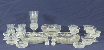 Lot 2086 - A part-suite of Edinburgh Crystal Thistle...