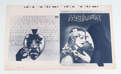 Lot 1316 - Marillion - Assassing, two printers ozalid...
