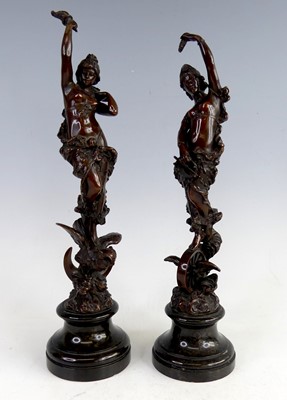 Lot 2410 - Paul Aichele (1859-1910) - Pair; Industry and...