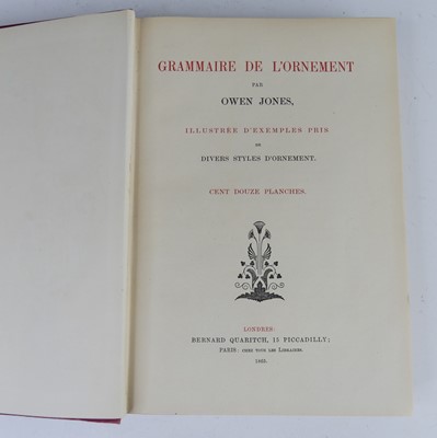 Lot 2006 - Jones, Owen: Grammaire de l`Ornement,...