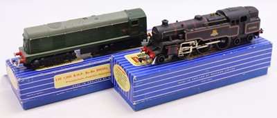 Lot 299 - Two Hornby-Dublo 3-rail locos: EDL18, 2-6-4...