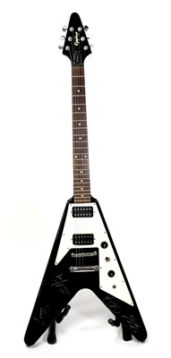 Lot 1364 - A Gibson Epiphone Flying V guitar, serial no....