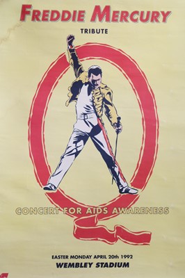 Lot 1283 - Freddie Mercury - an advertising poster for...