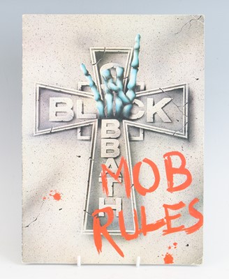 Lot 1252 - Black Sabbath - Mob Rules 1981 tour programme,...