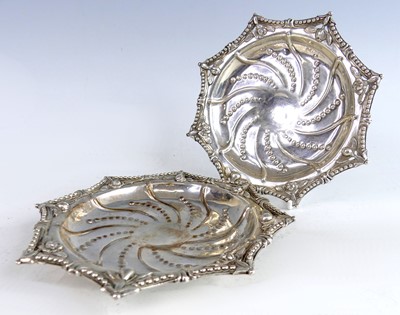 Lot 2137 - A pair of George III silver octagonal...