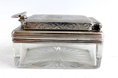 Lot 2096 - An early Victorian silver and glass travelling...