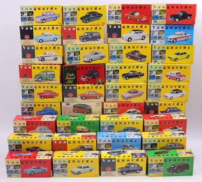 Lot 906 - Vanguards 1/43 scale group of 36 boxed modern...