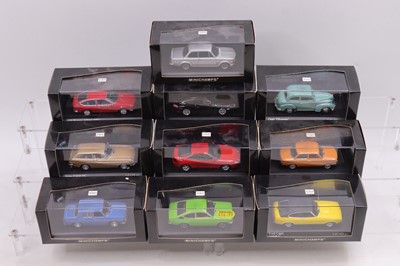 Lot 884 - Minichamps 1/43 scale group of ten plastic...