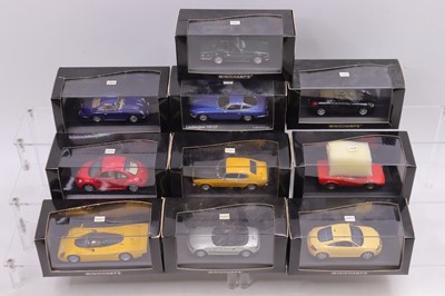 Lot 887 - A Minichamps 1/43 scale group of ten plastic...