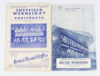 Lot 1549 - A collection of football programmes being...