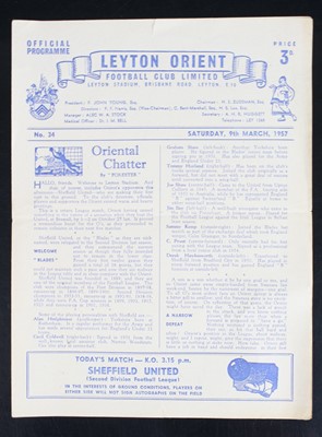 Lot 1546 - A collection of football programmes being...