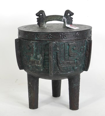 Lot 112 - A 1960's James Mont style bronzed metal ice...