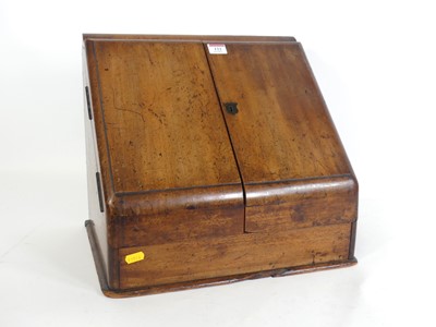 Lot 122 - A Victorian mahogany stationery cabinet, the...