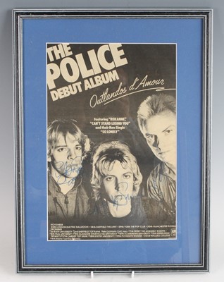 Lot 1279 - The Police - Outlandos d'Amour, a black and...