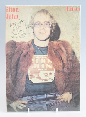 Lot 1288 - Elton John, a colour image as removed from...
