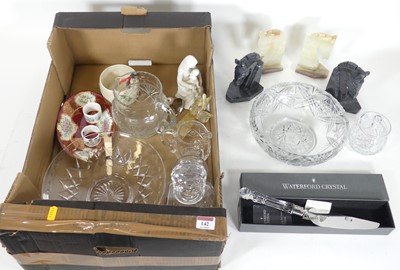 Lot 142 - A collection of items, to include a Waterford...