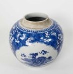 Lot 4 - A Chinese porcelain ginger jar, decorated with...