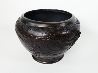Lot 8 - A contemporary Chinese bronzed metal...