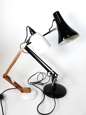 Lot 17 - An Anglepoise Model 90 black desk lamp, of...