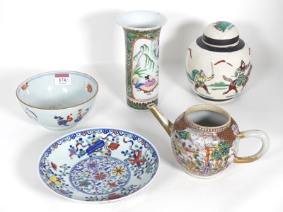 Lot 174 - A group of Chinese ceramics, to include a late...