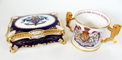 Lot 34 - A Paragon commemorative cigar casket 'The...