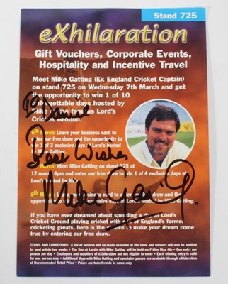 Lot 1571 - Cricket, a collection of signed autograph...
