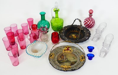Lot 59 - A collection of glass, to include a 19th...