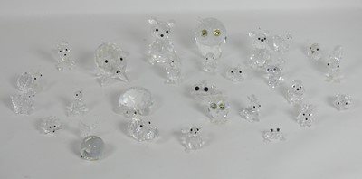 Lot 184 - A collection of Swarovski Crystal models of...