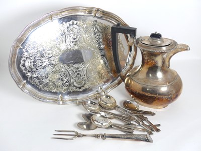 Lot 219 - A group of silver plated wares, to include a...