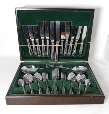 Lot 225 - An Arthur Price stainless steel canteen of...