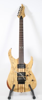 Lot 1392 - A Spear electric guitar, in natural finish...
