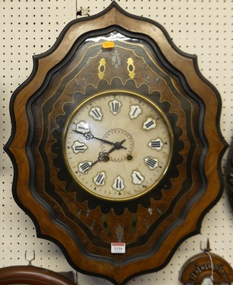Lot 1116 - A late 19th century French walnut and cut...
