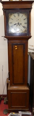 Lot 1128 - A circa 1800 provincial oak and mahogany...
