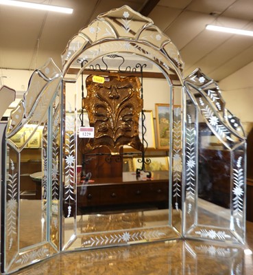 Lot 1229 - A contemporary Venetian style triptych...