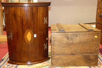 Lot 1231 - A contemporary mahogany bowfront single door...