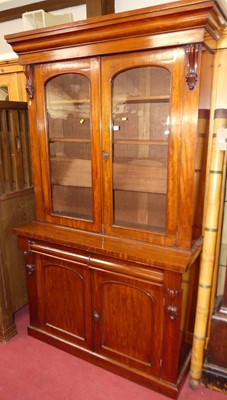 Lot 1163 - A mid-Victorian mahogany library bookcase,...