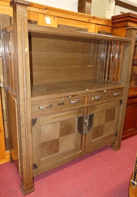 Lot 1164 - A circa 1900 Secessionist oak buffet side...