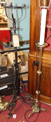 Lot 1166 - A late Victorian wrought iron telescopic...
