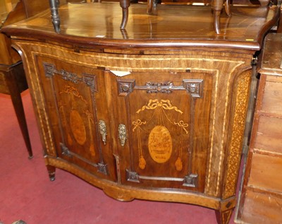 Lot 1248 - A 19th century continental walnut and...