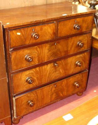 Lot 1200 - An early 19th century mahogany and flame...