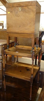 Lot 1267 - A Regency mahogany hinged top cellarette,...