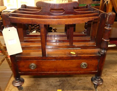 Lot 1212 - An early Victorian mahogany four-division...