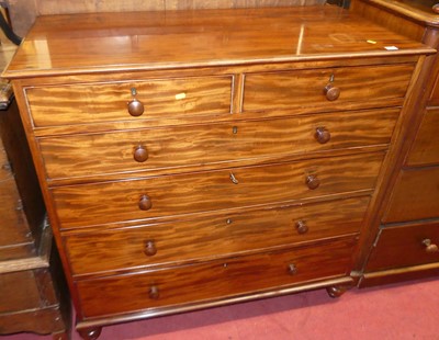 Lot 1216 - A good mid-Victorian plum-pudding mahogany...