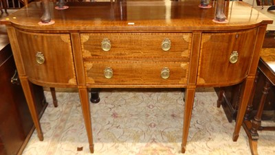 Lot 1223 - A circa 1900 mahogany and satinwood...