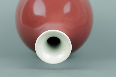 Lot 88 - A fine Chinese copper-red-glazed yuhuchun vase,...