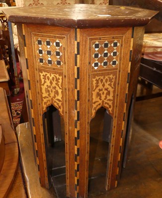 Lot 1277 - A middle Eastern hardwood, satinwood and...