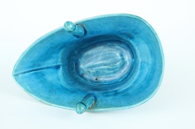 Lot 77 - A pair of Chinese turquoise-glazed ritual wine...