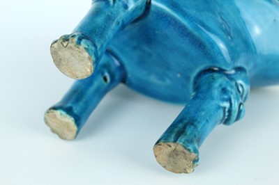 Lot 77 - A pair of Chinese turquoise-glazed ritual wine...