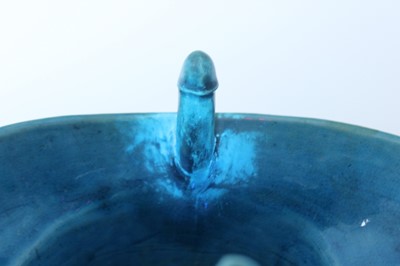 Lot 77 - A pair of Chinese turquoise-glazed ritual wine...