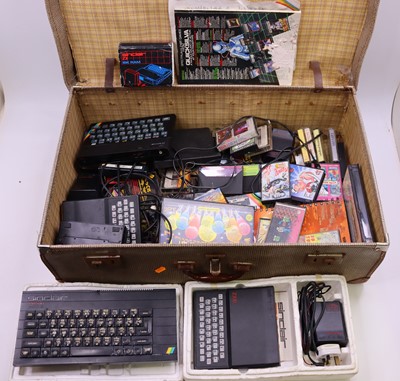 Lot 2038 - Collection of Sinclair ZX Spectrum Console and...